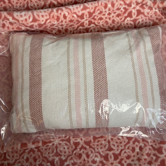 Target Other - Target Blush and Cream Striped Pillow
